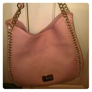 Bebe Colette Triple Entry Bag - Blush pink